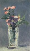 Edouard Manet Carnations and Clematis in a Crystal Vase (mk40) oil painting
